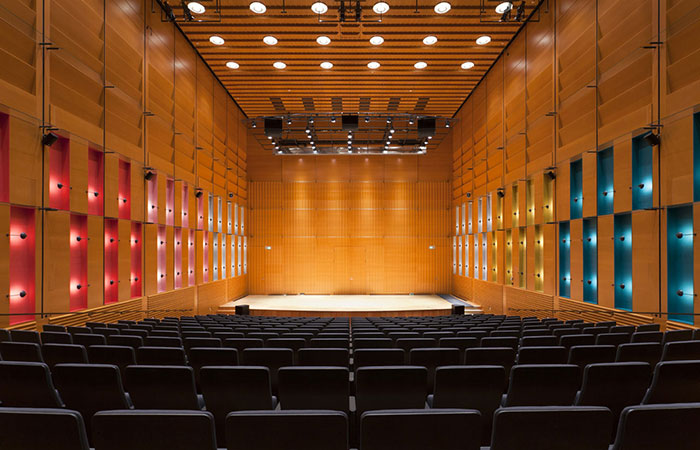 The concert hall at Korundi House of Culture in Rovaniemi, Lapland, Finland, where meetings are organised by Rovaniemi Congresses