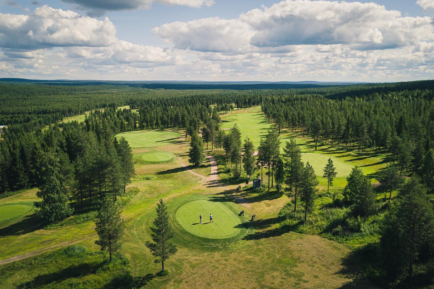 The nightless nights of Finnish summer give you endless hours to enjoy life... @santaclausgolf is located next to Ounasvaara, a few kilometers walk from Rovaniemi city center. 

Club house open: 8am–7pm

Summer golf course: open

Range: open

Tel: +358(0) 200 30 200

#visitrovaniemi #rovaniemi #lapland #arcticsummer #golf #santaclausgolf