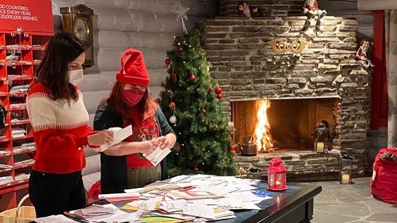 @maggierulli Good Morning America in Lapland Finland Rovaniemi 