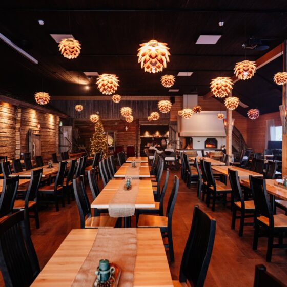 Aitta Restaurant in Apukka Resort, Rovaniemi, Lapland, Finland