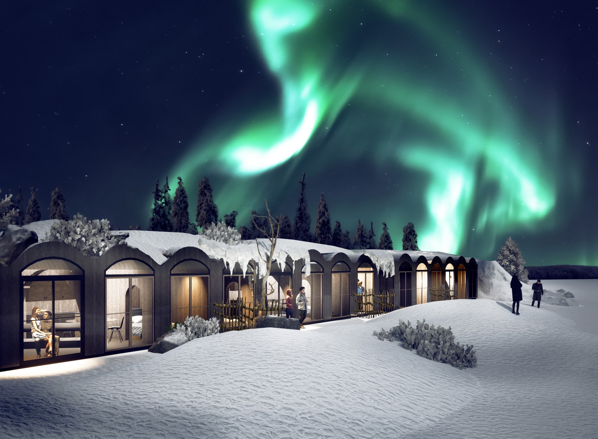 Apukka Resort Investment Rovaniemi Lapland Finland Kammi Family Suite outside
