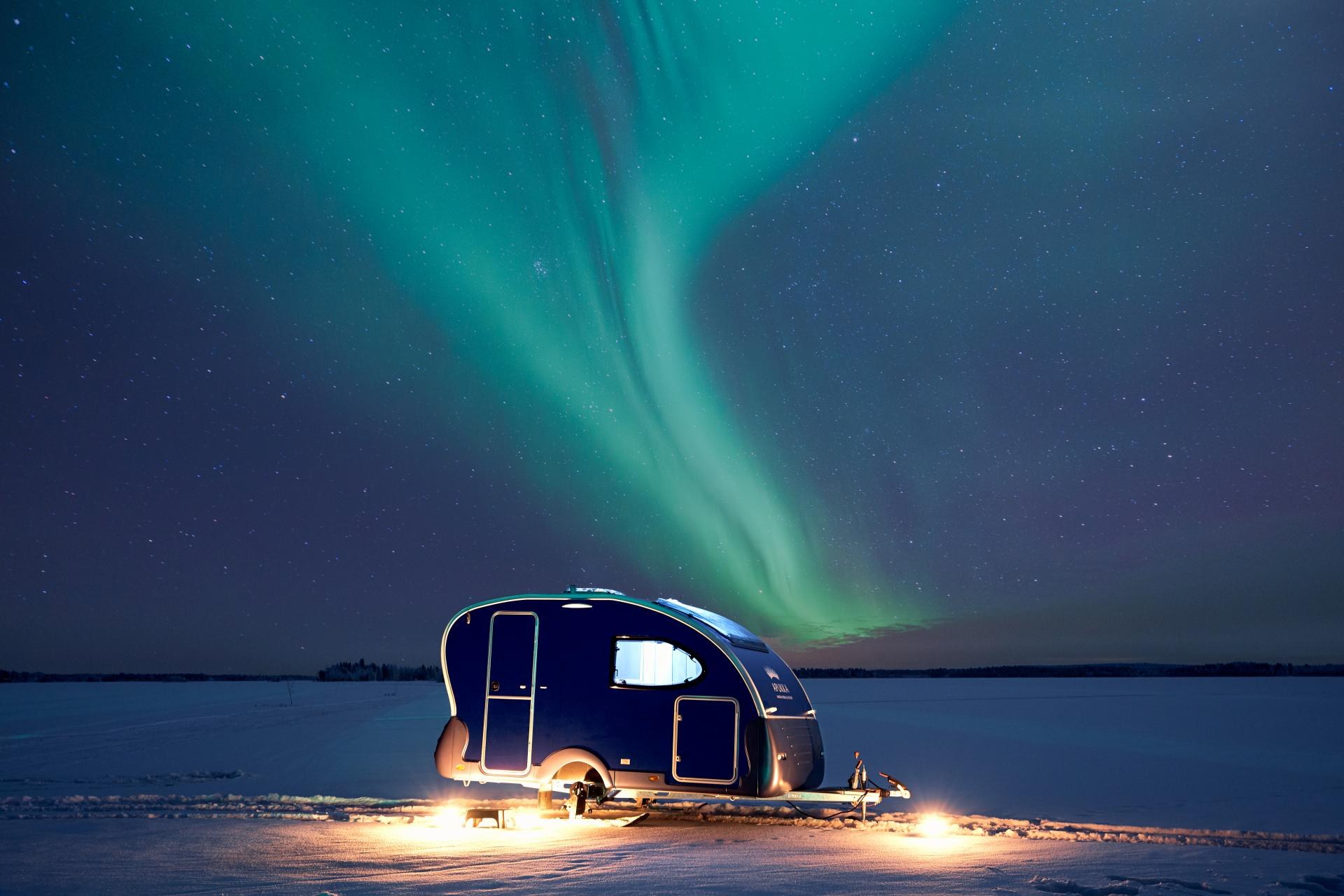 Apukka Resort Rovaniemi Lapland Finland Aurora Wagon outside