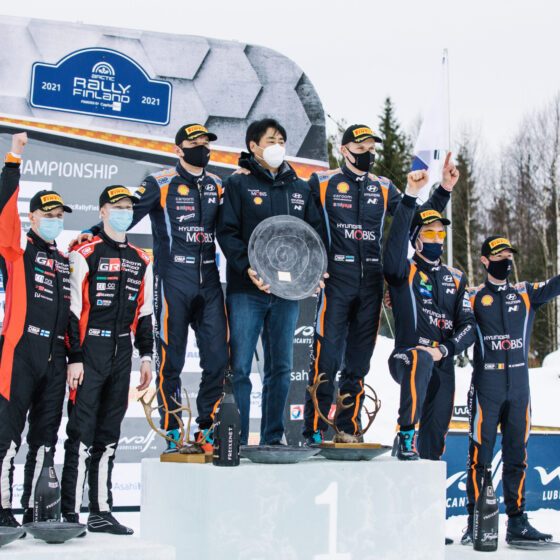 Arctic Rally Finland Visit Rovaniemi the podium (1)