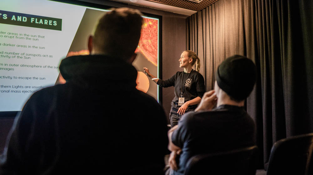 Aurora Borealis Workshop in Beyond Arctic Office in Rovaniemi, Lapland, Finland