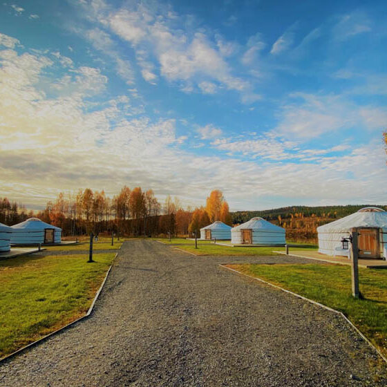 Autumn in Yurt District, Rovaniemi, Lapland, Finland