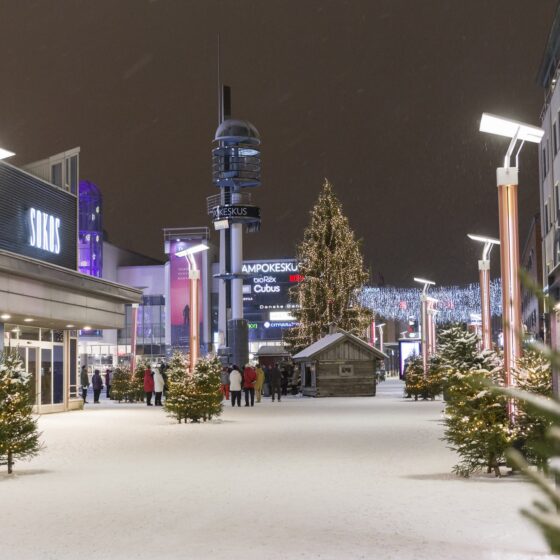 Christmas at Lordi´s Square Rovaniemi Lapland Finland