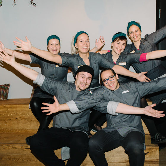 Staff in Coffee House in Rovaniemi, Lapland, Finland