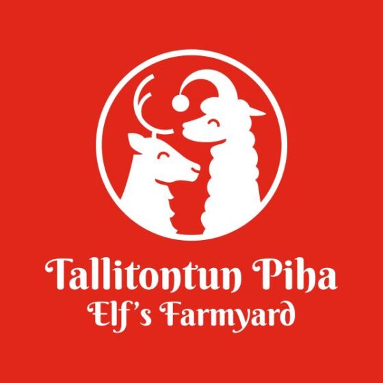 Elf Farmyard logo in Santa Claus Village, Rovaniemi, Lapland, Finland,