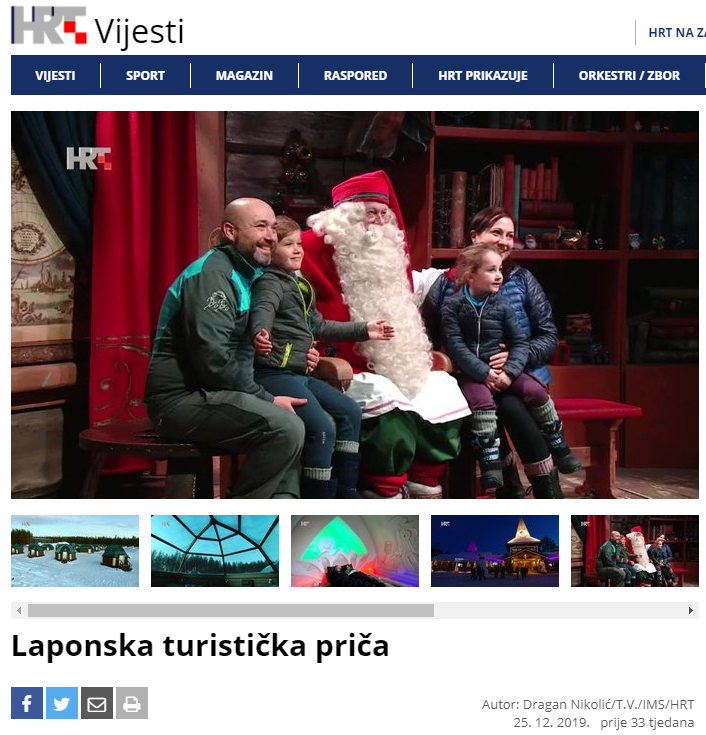 HTV article from Rovaniemi Lapland Finland