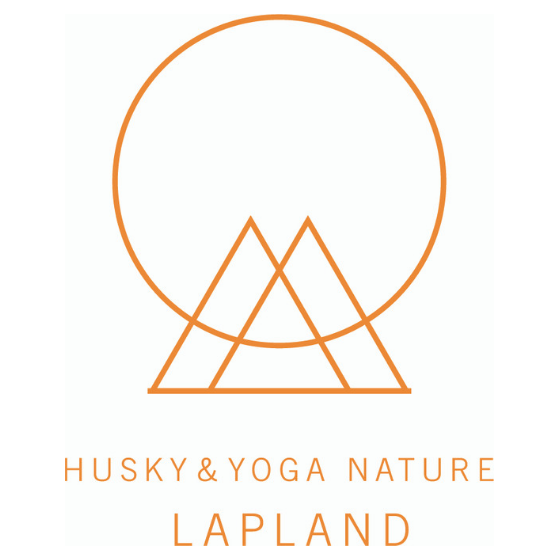 Husky Yoga and Nature logo in Rovaniemi Lapland Finland