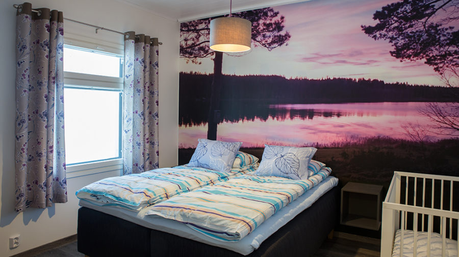 Bed room with a crib