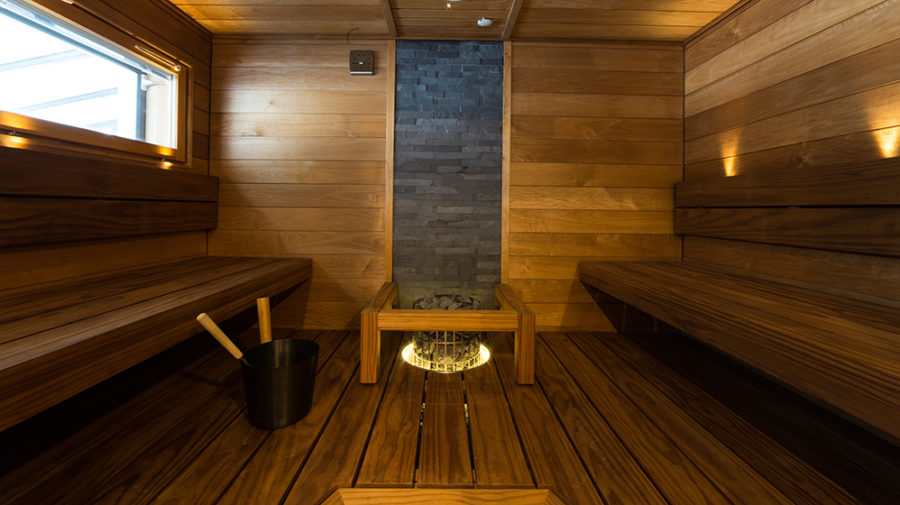 Two sided sauna