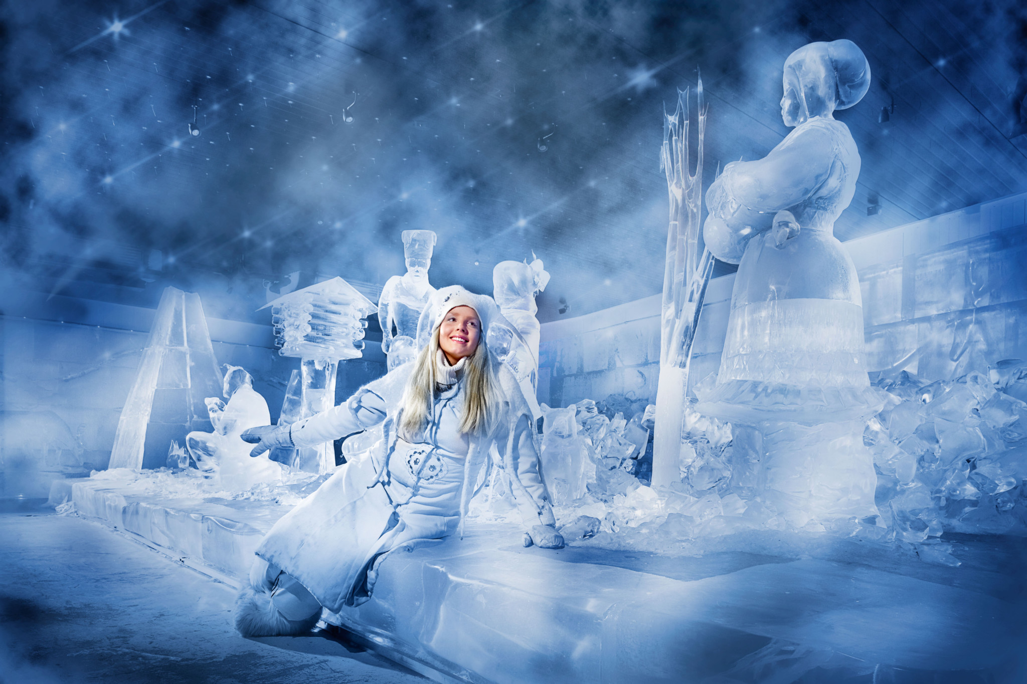 Ice Princess in SantaPark in Rovaniemi