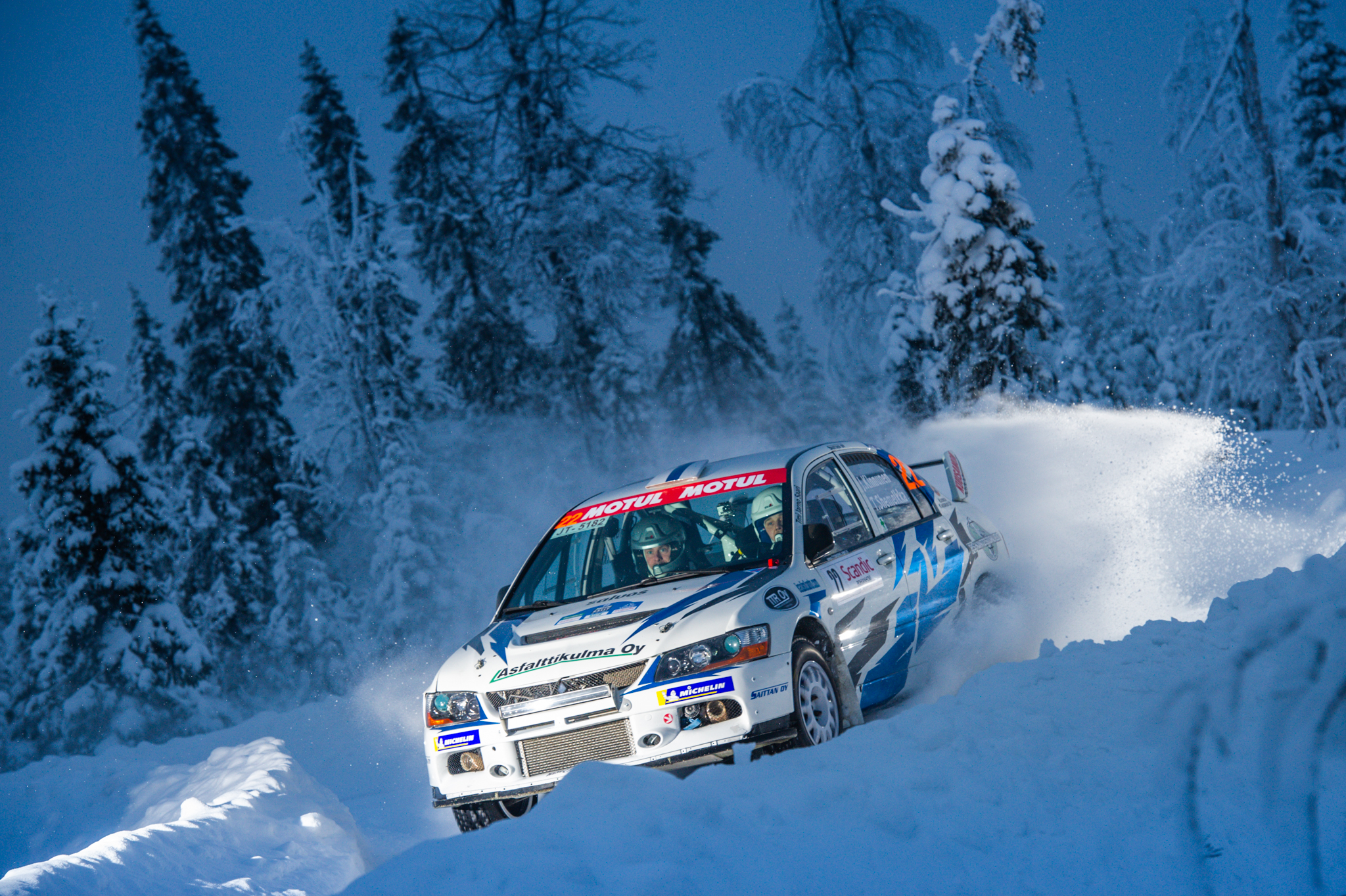 Jaro Kinnunen Taneli_Niinimaki Arctic Lapland Rally Rovaniemi Finland