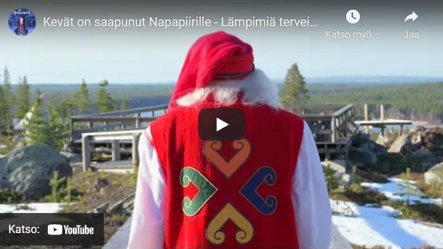 Joulupukin kevattervehdys video Youtube