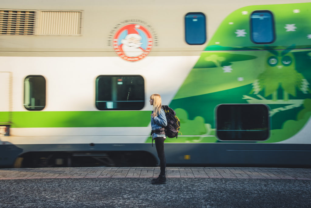 Traveling to Rovaniemi The Official Hometown of Santa Claus with train