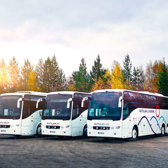 Kutilan Liikenne buses in Rovaniemi