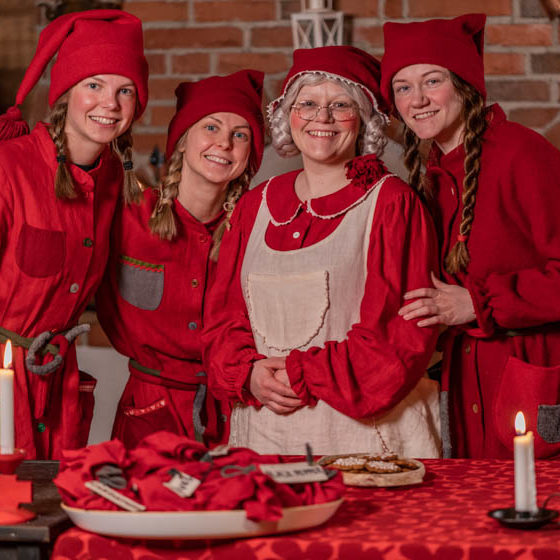 Mrs. Santa Claus Christmas Cottage, Santa Claus Reindeer, Arctic Circle, Rovaniemi, Lapland, Finland