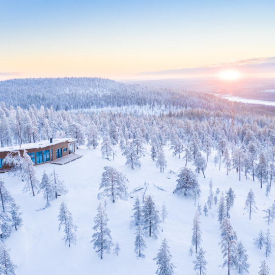 Octola Villa exclusive luxury retreat in winter, Rovaniemi, Lapland, Finland