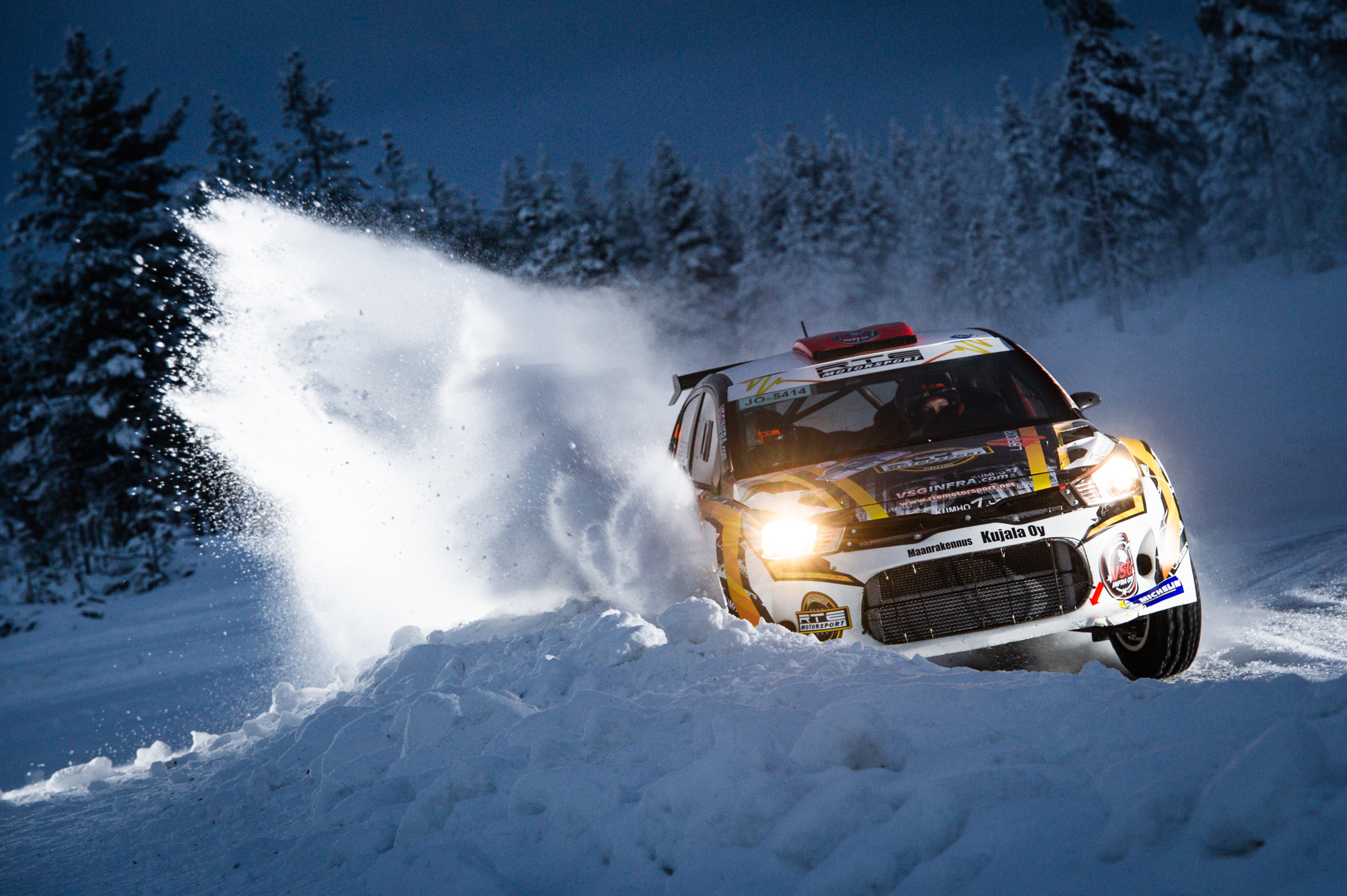 Oskari Heikkinen Taneli_Niinimaki Arctic Lapland Rally Rovaniemi Finland