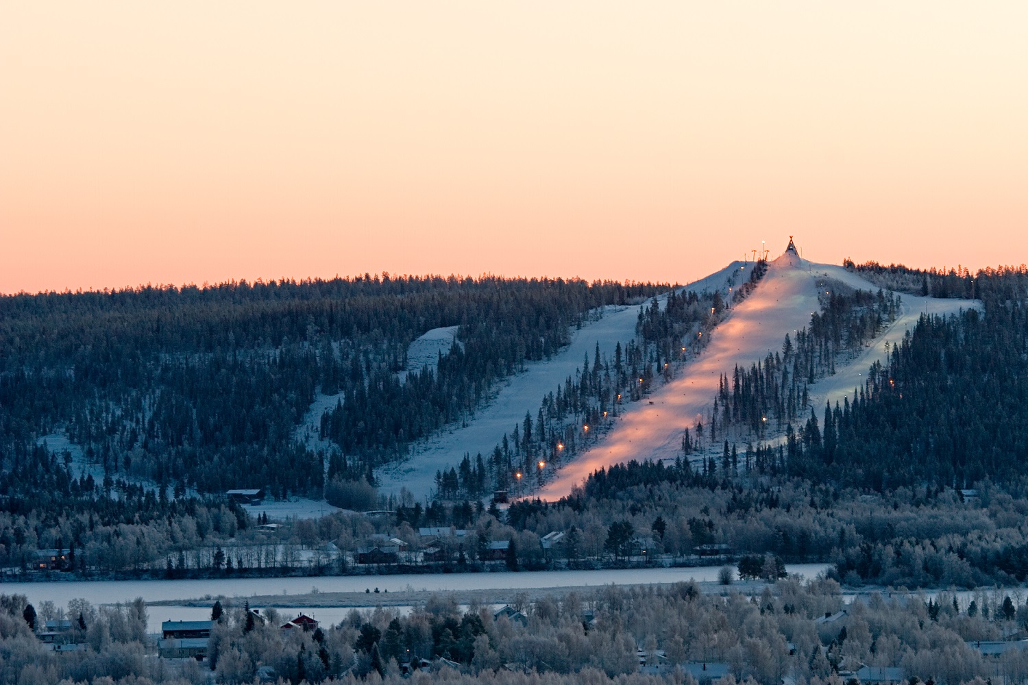 Ounasvaara Outdoor Resort in Rovaniemi, Lapland, Finland