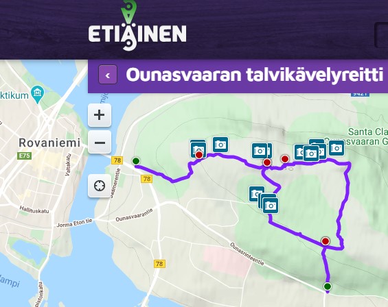 Ounasvaara Talvikävelyreitti Etiäinen
