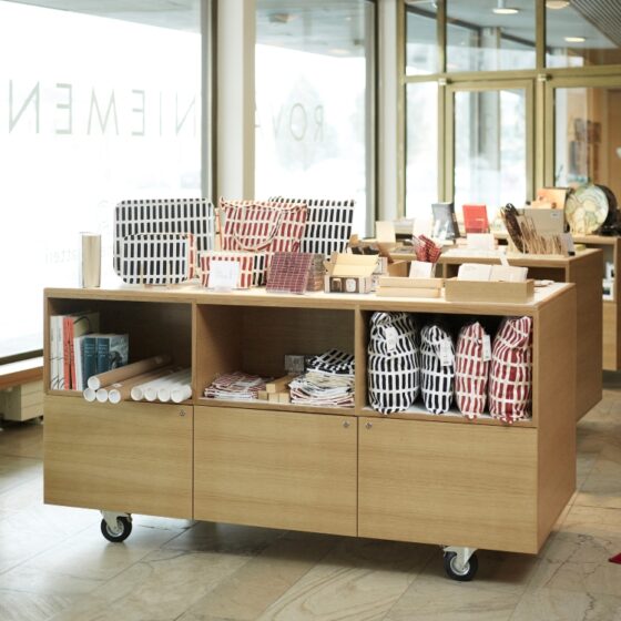 Rovaniemi theatre shop at Lappia Hall, Rovaniemi, Lapland, Finland