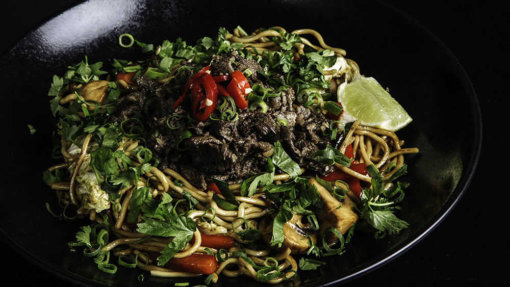 Reindeer wok in Asian restaurant Himo, Rovaniemi, Lapland, Finland