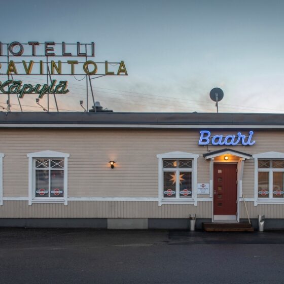 Restaurant in Motel Kapyla in Keminmaa, Lapland, Finland
