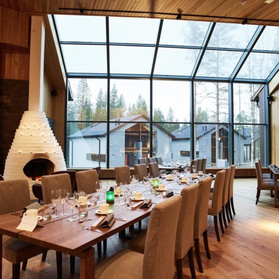 Restaurant in Nova Skyland Hotel in Rovaniemi, Lapland, Finland