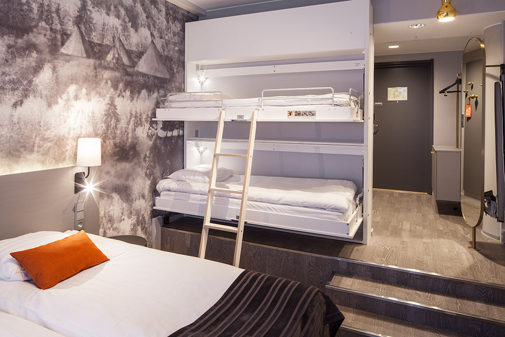 Bunk beds in Family Superior room, Scandic Rovaniemi City