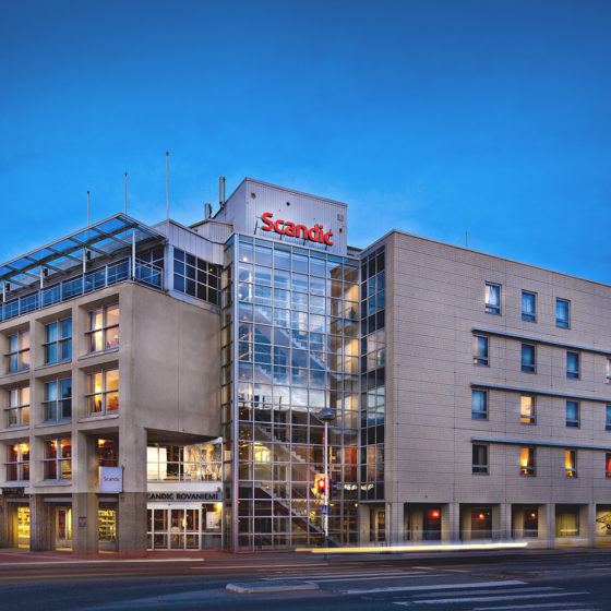 Scandic Hotel Rovaniemi City from the outside in Rovaniemi