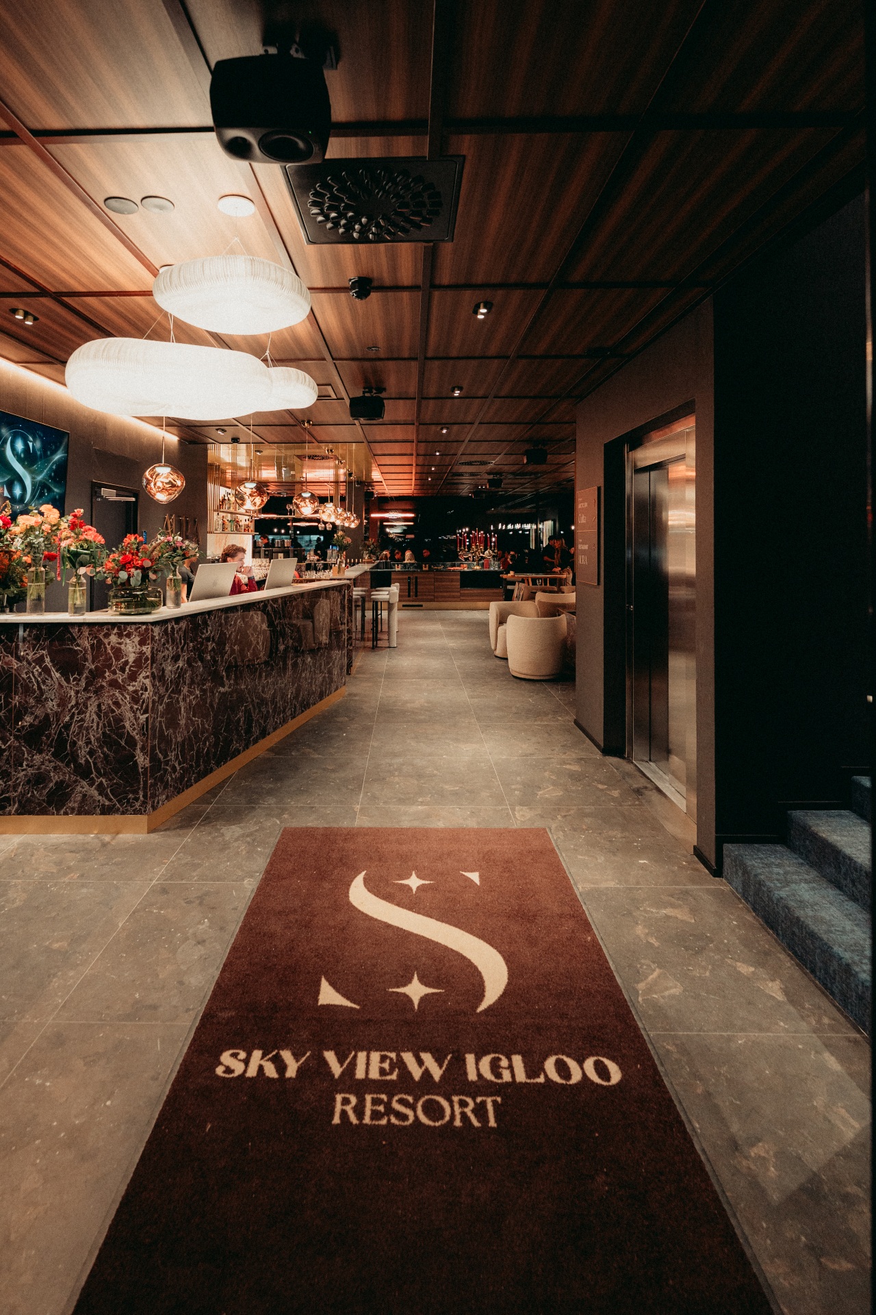 Elegant interior of Sky View Igloo Resort and Spa
