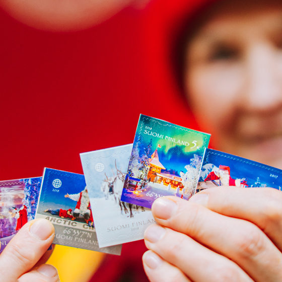 Special stamps from Santa Claus Main Post Office, Rovaniemi, Lapland, Finland