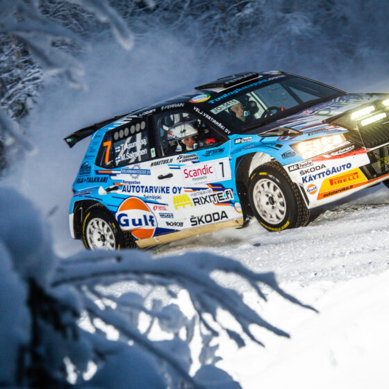 Teemu Asunmaa Taneli_Niinimaki Arctic Lapland Rally Rovaniemi Finland