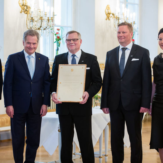Visit Rovaniemi receives internationalisation award from President of Finland Sauli Niinistö