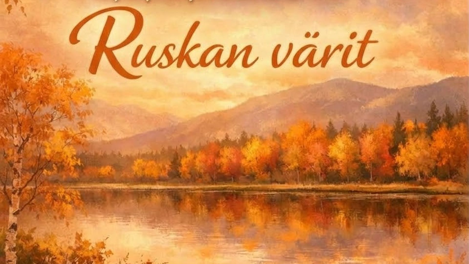 Kaunis ruska maisema