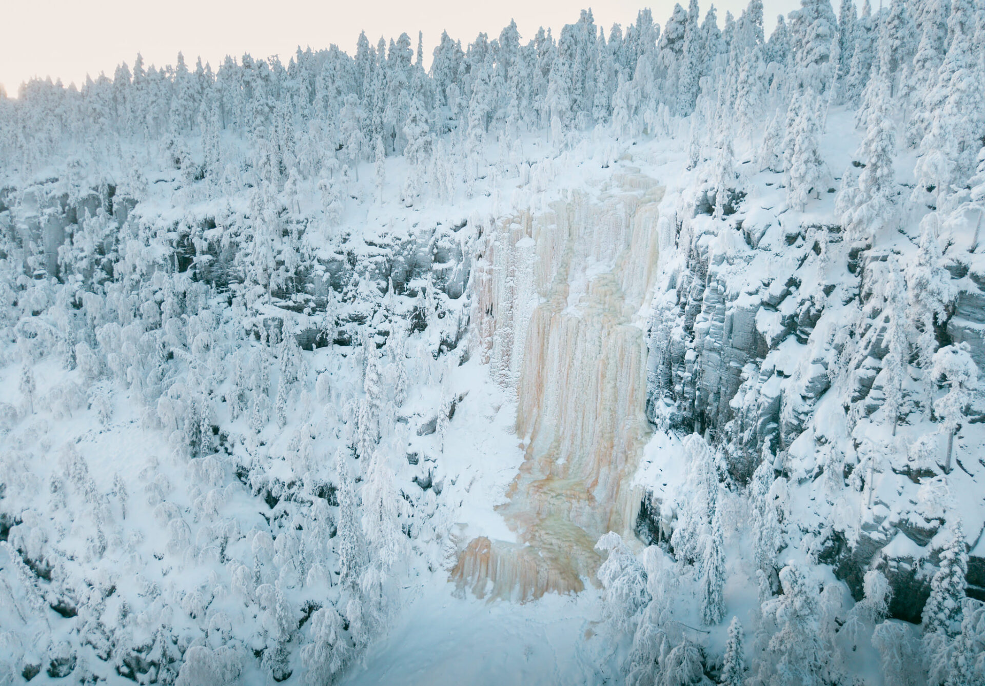 Korem Water Fall Korouoma Frozen Waterfalls Hike - Visit Rovaniemi