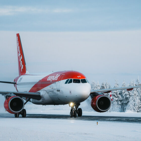 easyJet Milano Rovaniemi Lapland Finland flight route