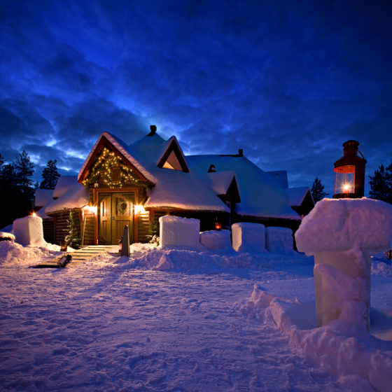 Santas secret forest Joulukka in Rovaniemi, Lapland, Finland