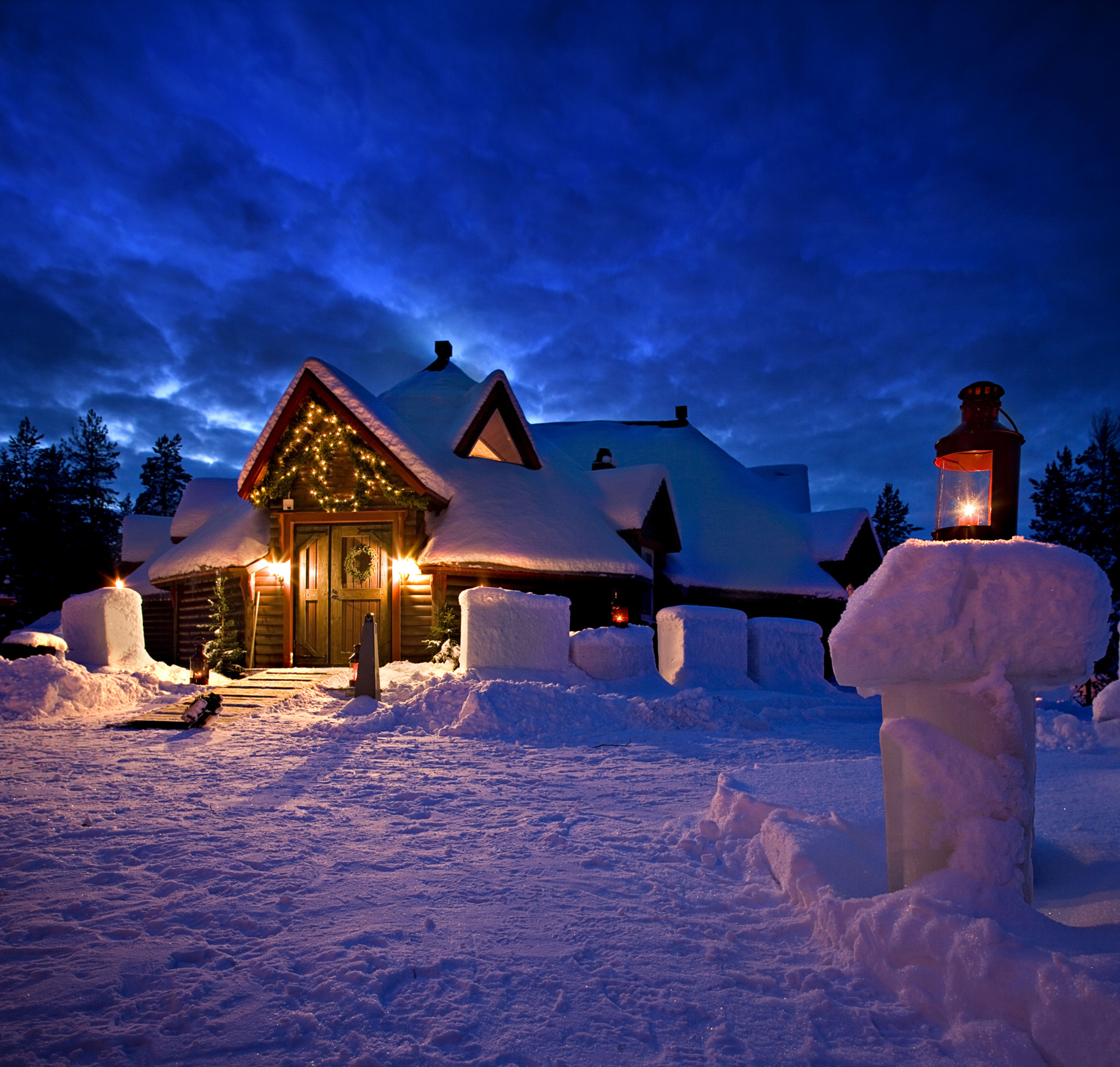 Santas secret forest Joulukka in Rovaniemi, Lapland, Finland