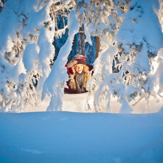 Santa Claus secret forest Joulukka in Rovaniemi
