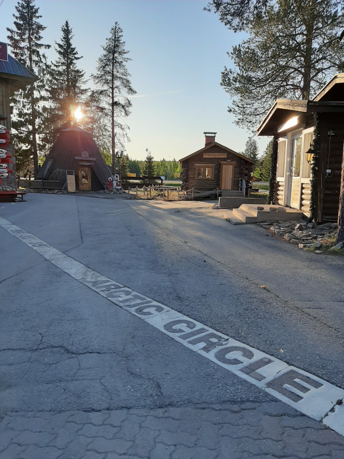 Roosevelt cabin at the arctic circle Rovaniemi Lapland Finland